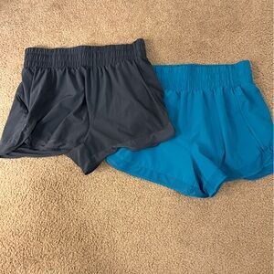 Athleta mesh racer shorts